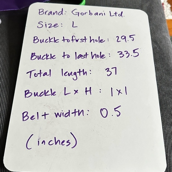 Vintage Genuine Leather Deep Pink Rose Skinny Belt Solid Brass Buckle - Picture 4 of 4